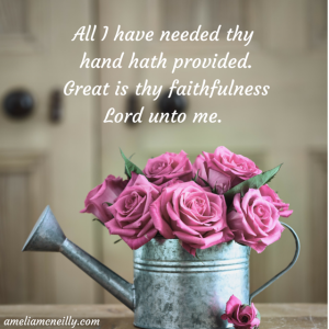 All I have needed thy hand hath provided.Great