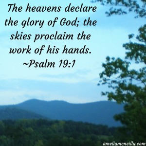 The heavens declare the glory of God; the