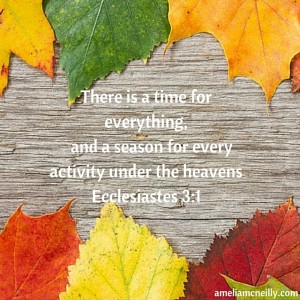 There is a time for everything, and a season for every activity under the heavensEcclesiastes 3-1