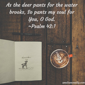 As the deer pants for the water brooks,So pants my soul for You, O God.