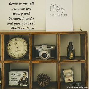 Come to me, all you who are weary and burdened, and I will give you rest.~Matthew 11_28